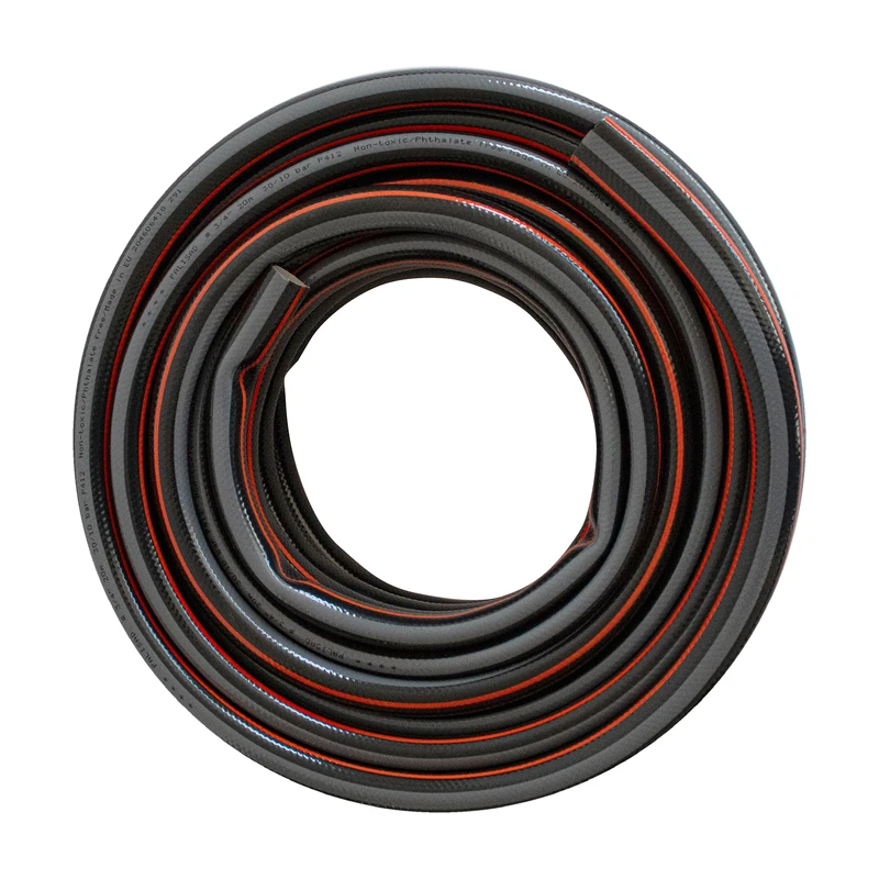 Маркуч Palisad, за поливане, подсилен, 3/4 ", 20 м, 4 слоя, без фталати, черен