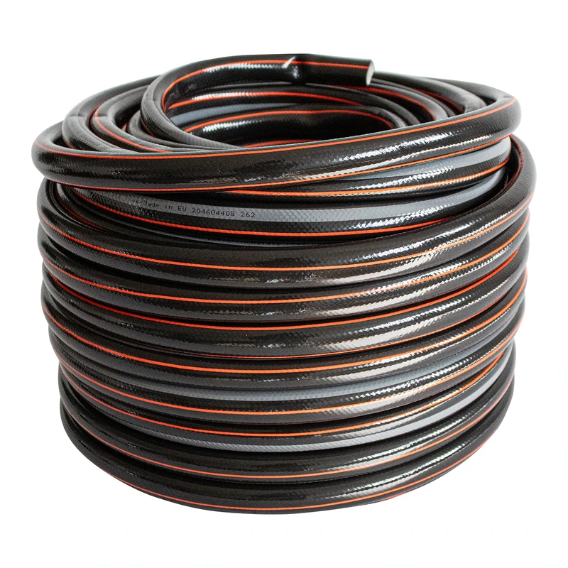 Маркуч Palisad, за поливане, подсилен, 3/4 ", 50 м, 4 слоя, без фталати, черен
