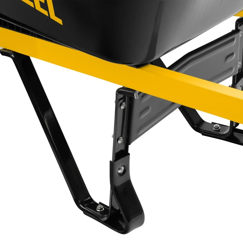 Количка Denzel, строителна, усилена, товароподемност 250 кг, обем 140 Л, 2 колела, колело 15х6.00-6