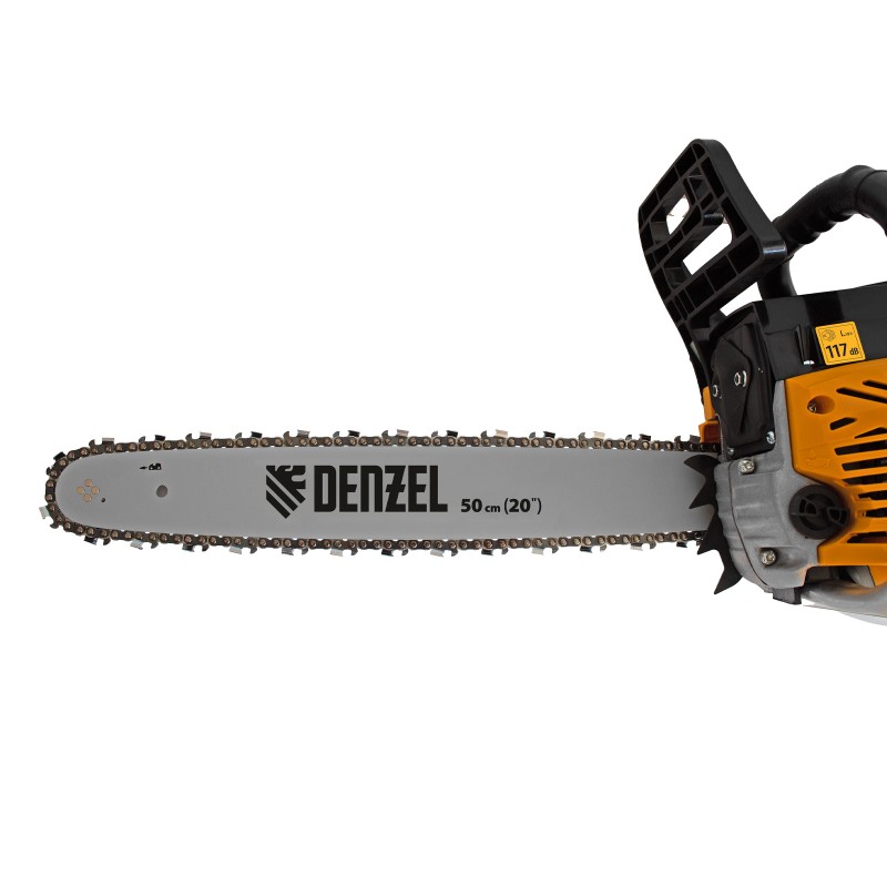 Трион Denzel, бензинов, DSX-5820, 56,5 см3, 2,5 kW, шина 20", стъпка на веригата 0,325", зъб 0,058", 76 зъба