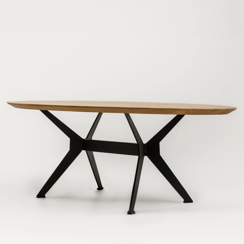 Елипсовидна трапезна маса, IPM Timber, 220х110