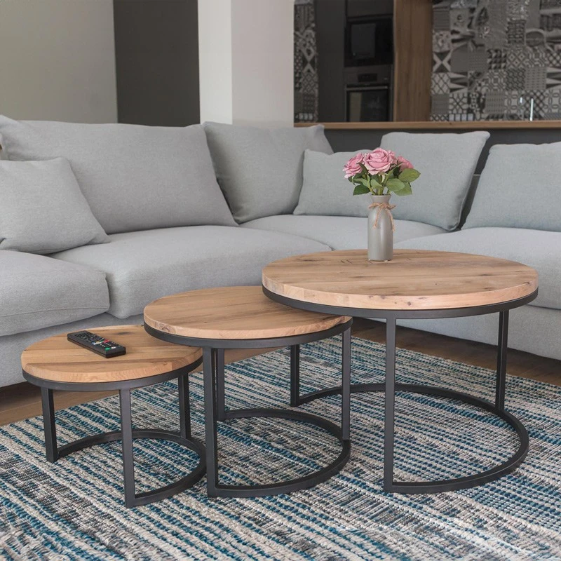 Холна маса с кръгла форма IPM Timber НЕСТ Ф50см