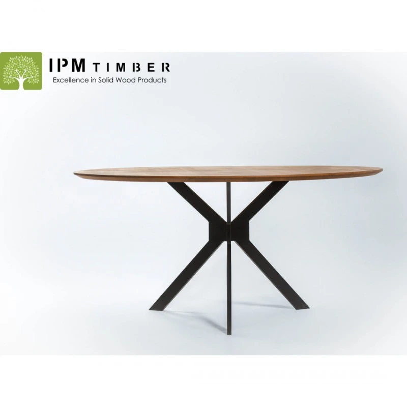 Трапезна маса с кръгла форма, IPM Timber, ф 130х4