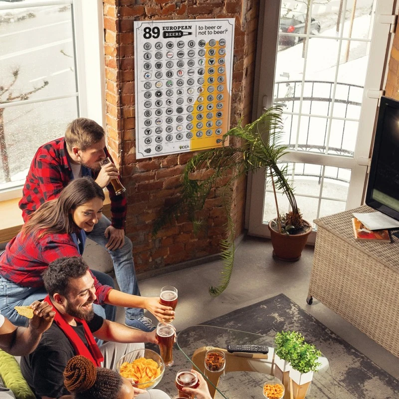 Скреч постер 89 Европейски бири