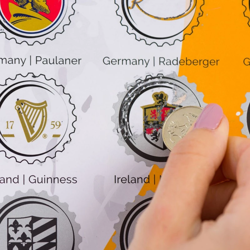 Скреч постер 89 Европейски бири