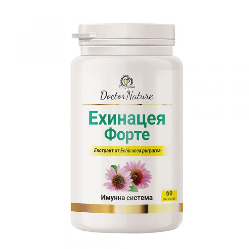 Dr. Nature Ехинацея Форте, 60 каспули