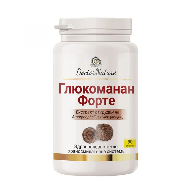 Dr. Nature Глюкоманан Форте, 90 капсули