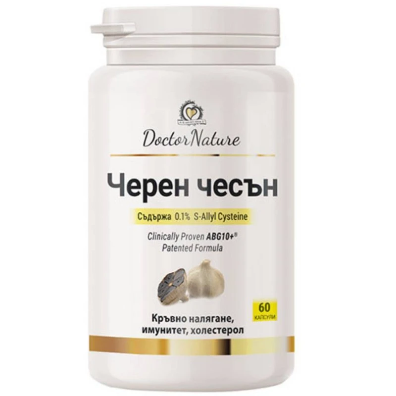 Dr. Nature Черен чесън, 60 капсули