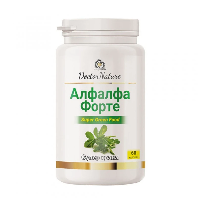 Dr. Nature Алфалфа Форте, 60 капсули