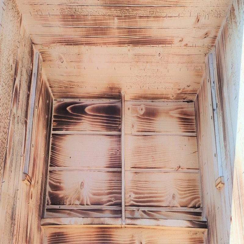 Кокошарник, От иглолистна дървесина, Опушено дърво, 100х85х105 cm