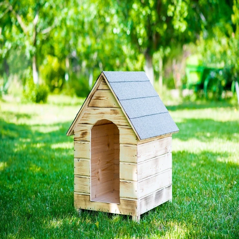 Къща за куче, Дърво, Размер L, Ретро