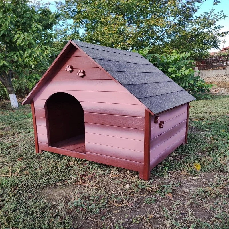 Къща за куче, Дърво, Размер ХXL, Кафява