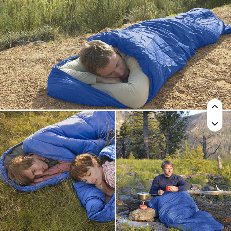 Спален чувал пролет/лято + 15°С, син