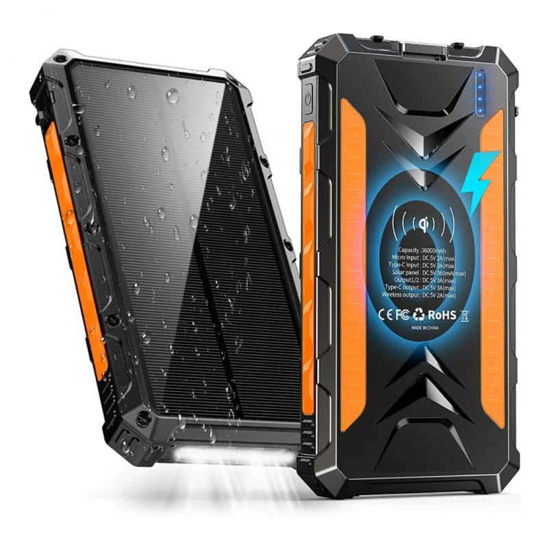 Соларна акумулаторна батерия / Solar Power Bank 20000 mAh