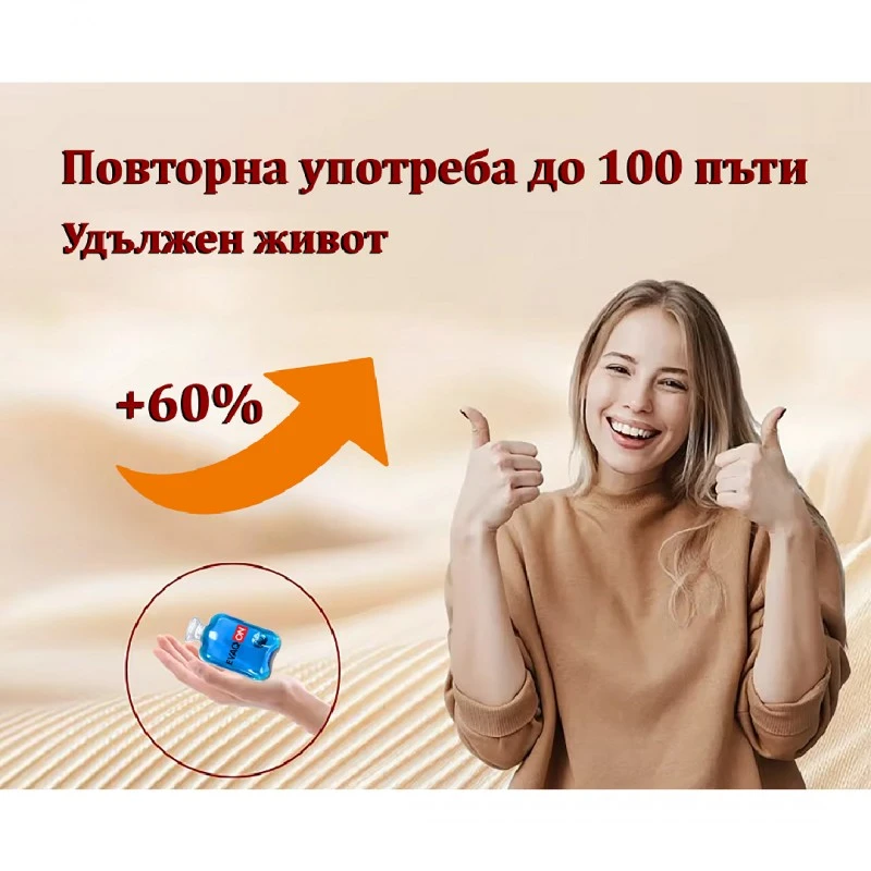 Мини грейка с мигновено затопляне за многократна употреба