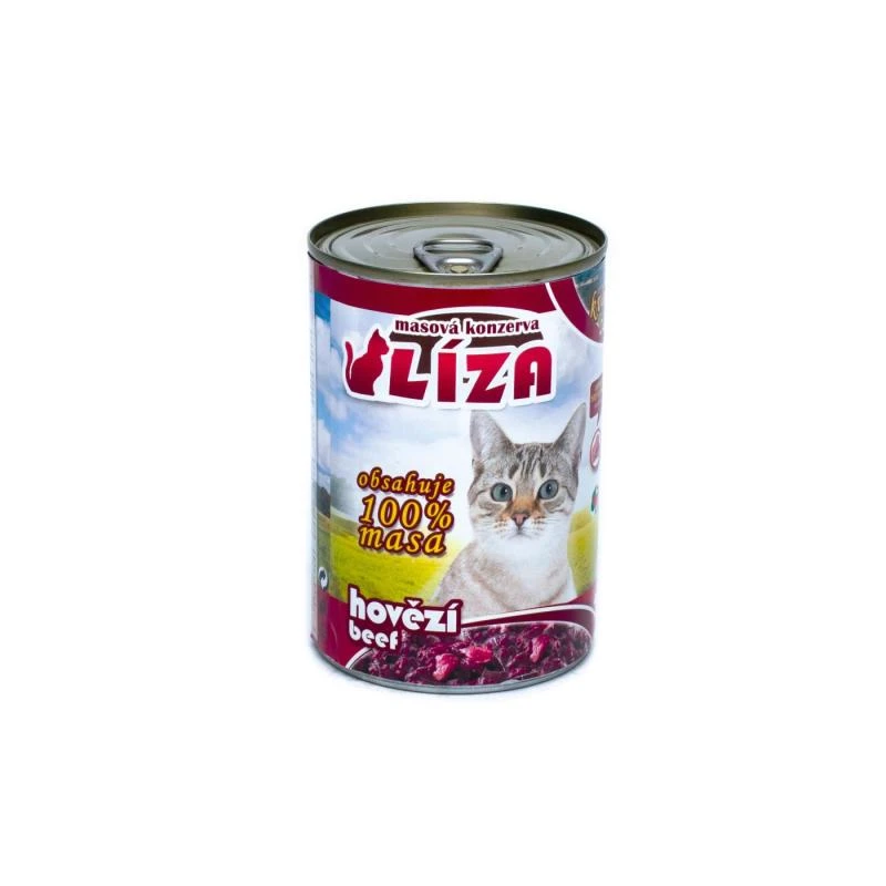 Консерва за котки Liza, говеждо, 400 г
