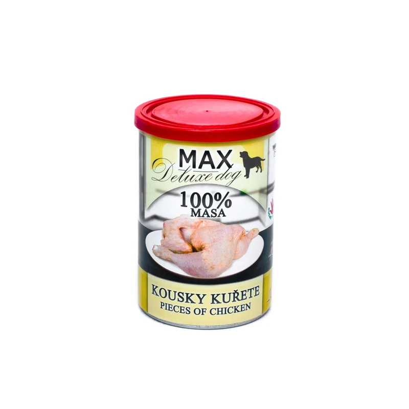 Консерва за кучета Max, пилешки парчета, 400 г