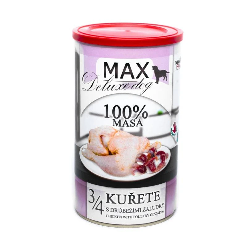Консерва за кучета Max, пилешко с воденички, 1200 г