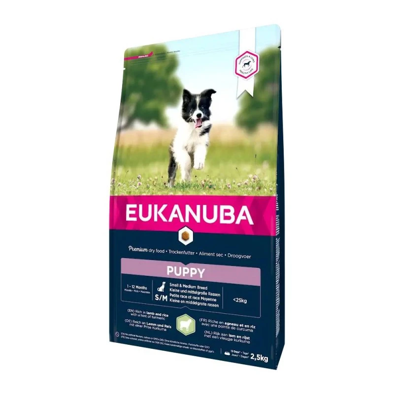 Кучешка храна EUKANUBA  PUPPY SMMED LAMB & RICE