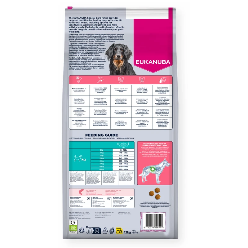 EUKANUBA Adult Mono-Protein All Breed, Salmon, 12 kg