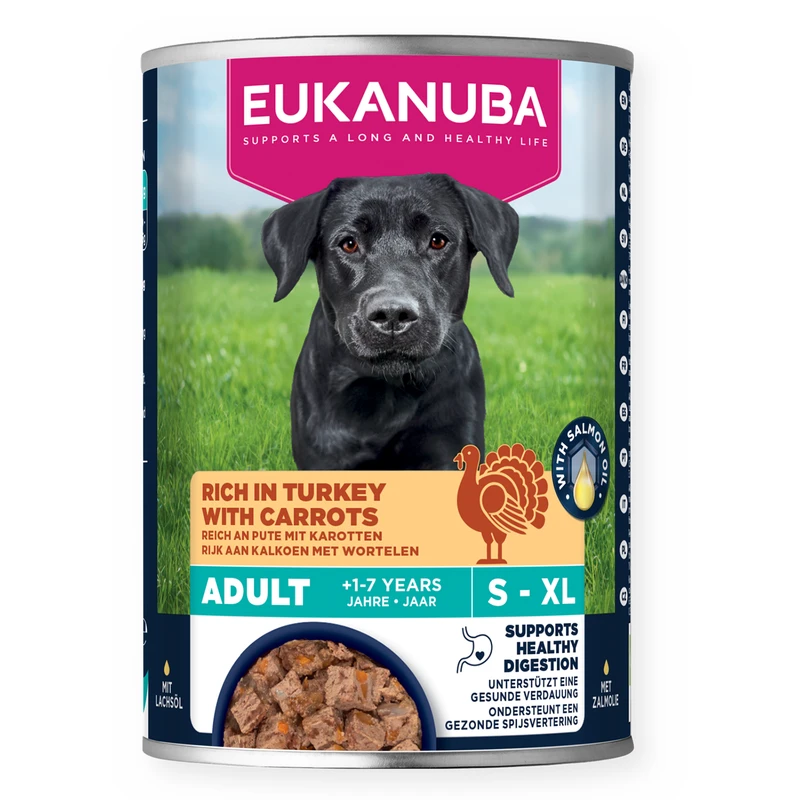 Eukanuba Adult, Canned Food, Rich in Turkey with Carrots, 400 g