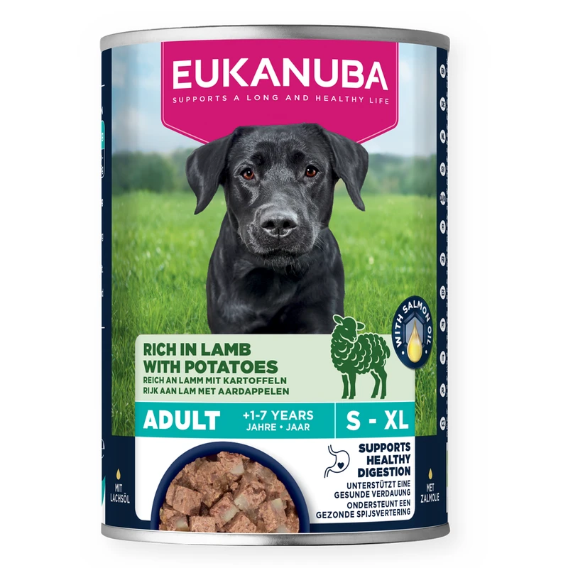 Eukanuba Adult, Canned Food, Rich in Lamb with Potatoes, 400 g