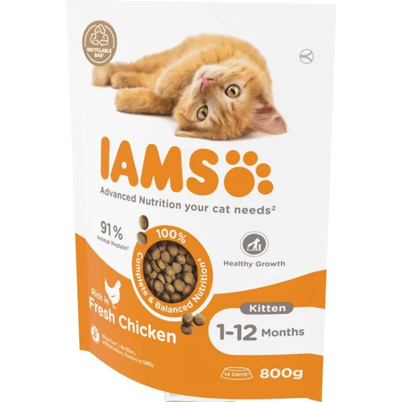 Храна за котки IAMS CAT KITTEN 800 g