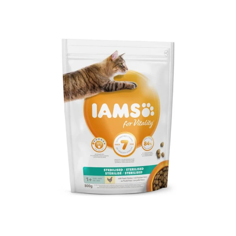 IAMS CAT NEW STRLZD 800 g