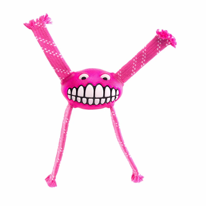 Rogz Flossy Grinz Dental Toy, Small, Pink