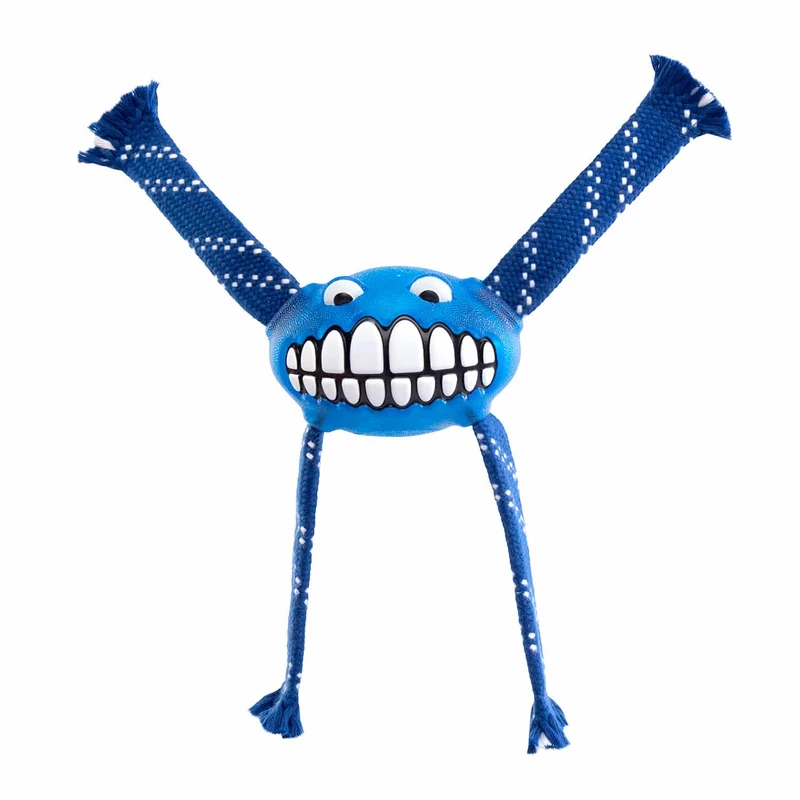 Rogz Flossy Grinz Dental Toy, Large, Blue