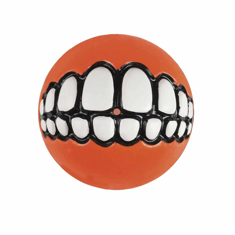 Rogz Grinz Fetch Ball, Large, Orange
