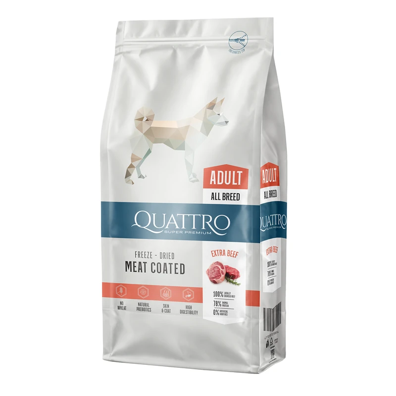 Quattro Adult Extra Beef, 12 kg