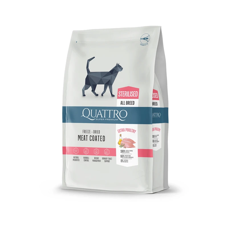 Quattro Sterilised Extra Poultry, 7 kg