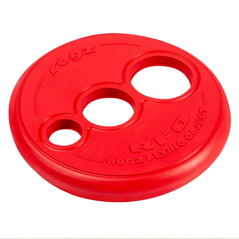 Rogz RFO Fetch Flying Toy, Large, Red