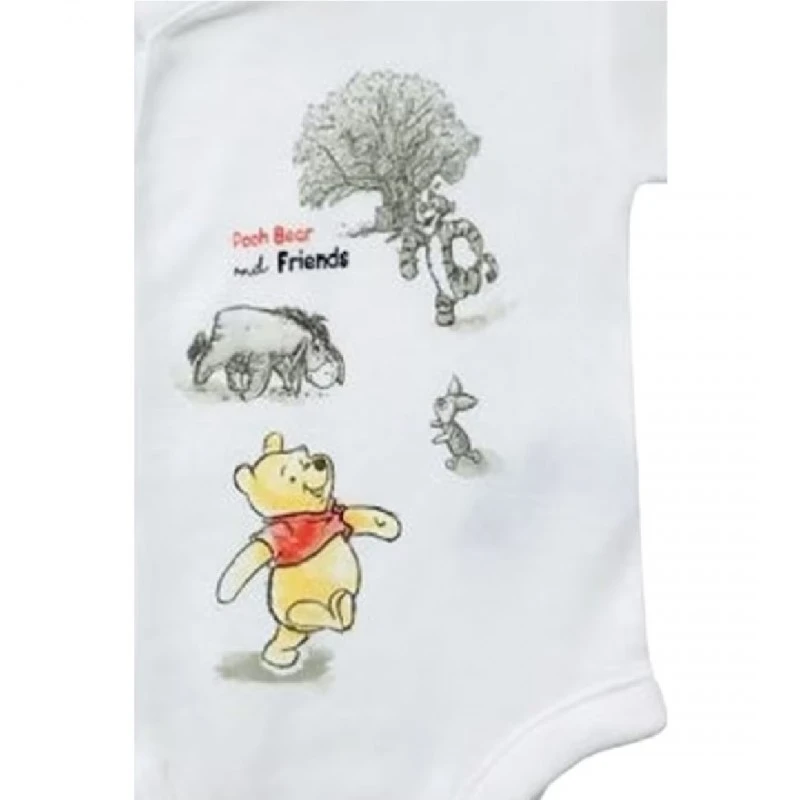 Детско боди, Disney, Winnie The Pooh MW005, Бял, 3-6 месеца, 62-68 см