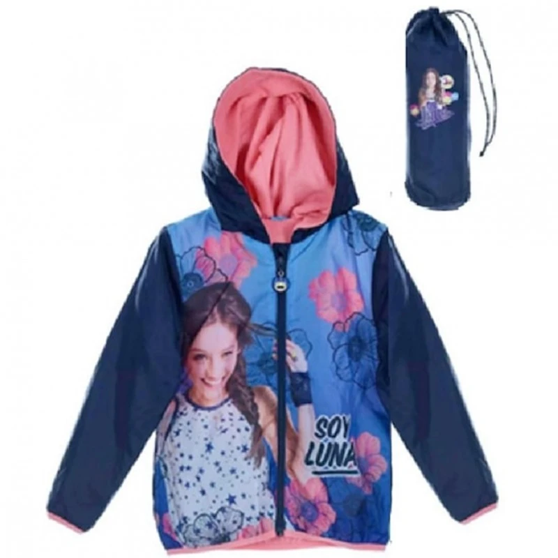 Детско яке Soy Luna, Disney, DHQ1597, Дъждобран, Тъмно син, Многоцветен, 10 години, 138 см