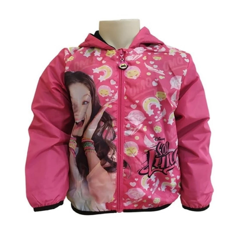 Детско яке Soy Luna, Disney, DHQ1597, Дъждобран, Розов, Многоцветен, 12 години, 150 см