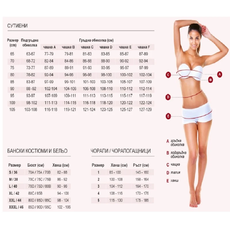 Бански костюм JAUNE, 9LO JAUNE 25831, Комплект от две части, Многоцветен, 34C