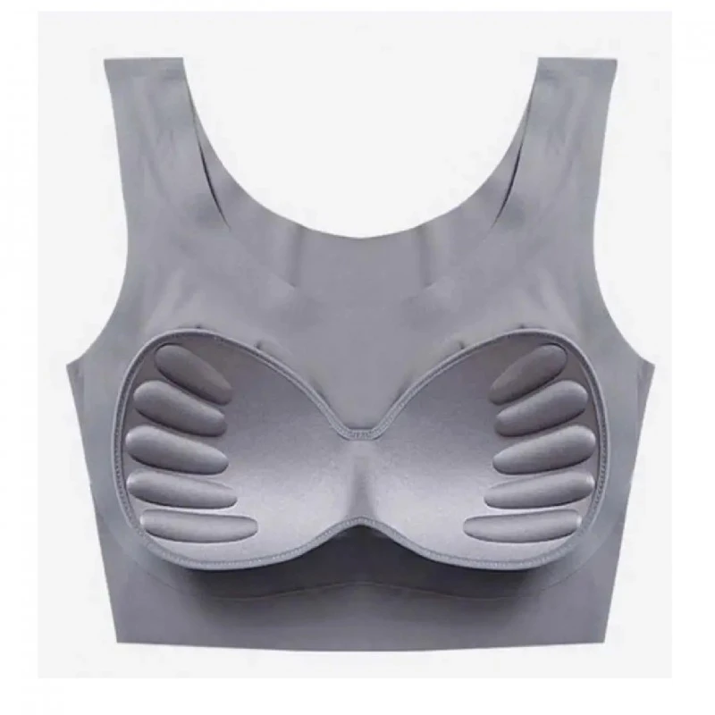 Дамски сутиен, Ohyeah lady, B028-3, Безшевен, Сив, L