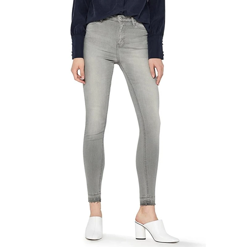 Дамски дънки Find AZ14125-0773653, Skinny, Висока талия, Памук, Сив, W28 L32