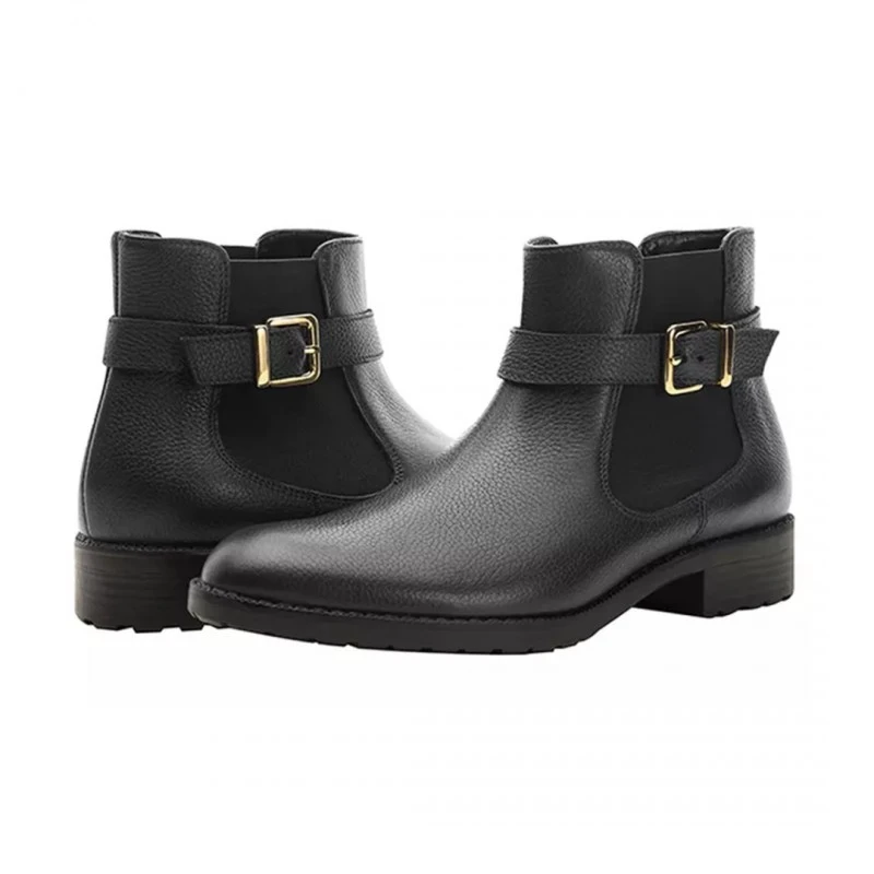 Дамски боти Redfoot Chelsea Buckle 17787298 15-688, С каишка, С ластици, Естествена кожа, Черен, 39 EU