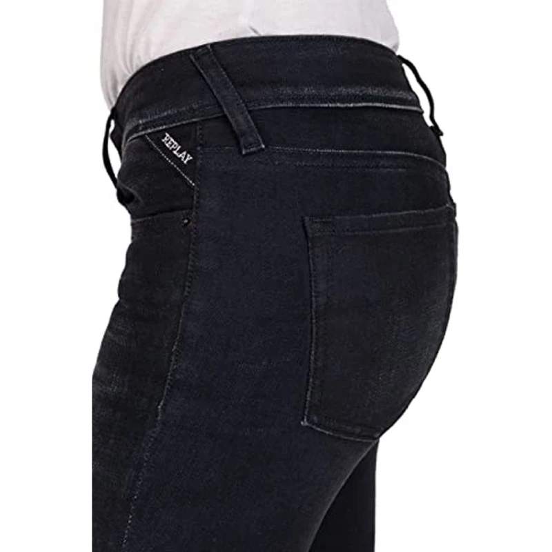 Дамски дънки Replay Luz Е-183836273 10-44, Ниска талия, Памук, Черен, W29-L32