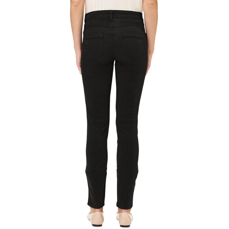 Дамски дънки s.Oliver black label #E1899713083 10-89, С ципове отпред, Черен, 36