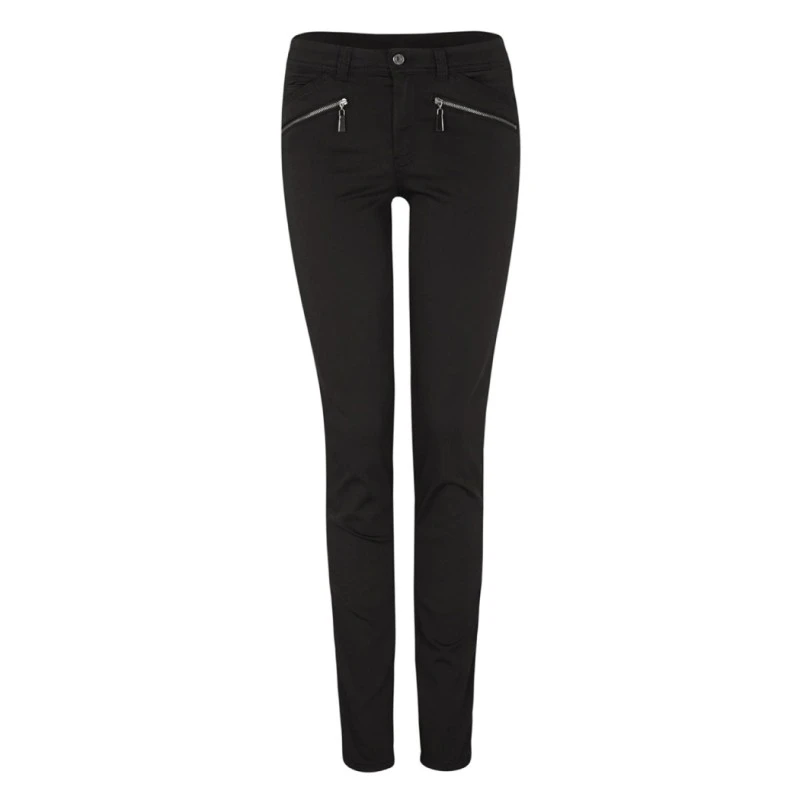Дамски дънки s.Oliver black label #E1899713083 10-89, С ципове отпред, Черен, 36