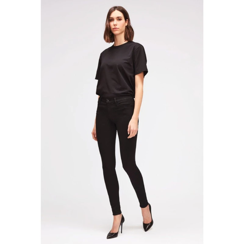 Дамски дънки New Look 193504528 10-26, Skinny Stretch, Памук, Черен, 28R - 71 см