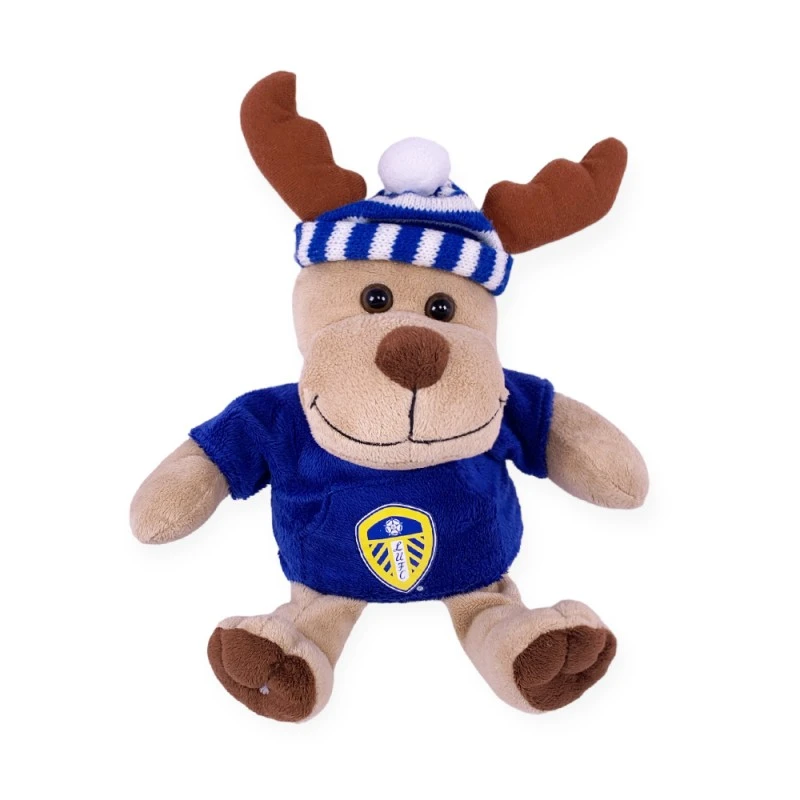 Плюшена играчка Chippo 21-66-238 1-115, Елен, Футболния клуб Leeds United, 28 см, Син