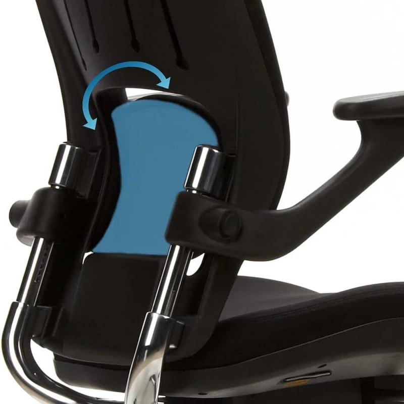 Офис стол hjh office 652000 Vapor Lux 2531464 33-58, Ергономичен, Въртящ се, С гъвкава лумбална опора, Висококачествени материали,
Удобно управление с един пръст, Регулируеми подлакътници, Черен