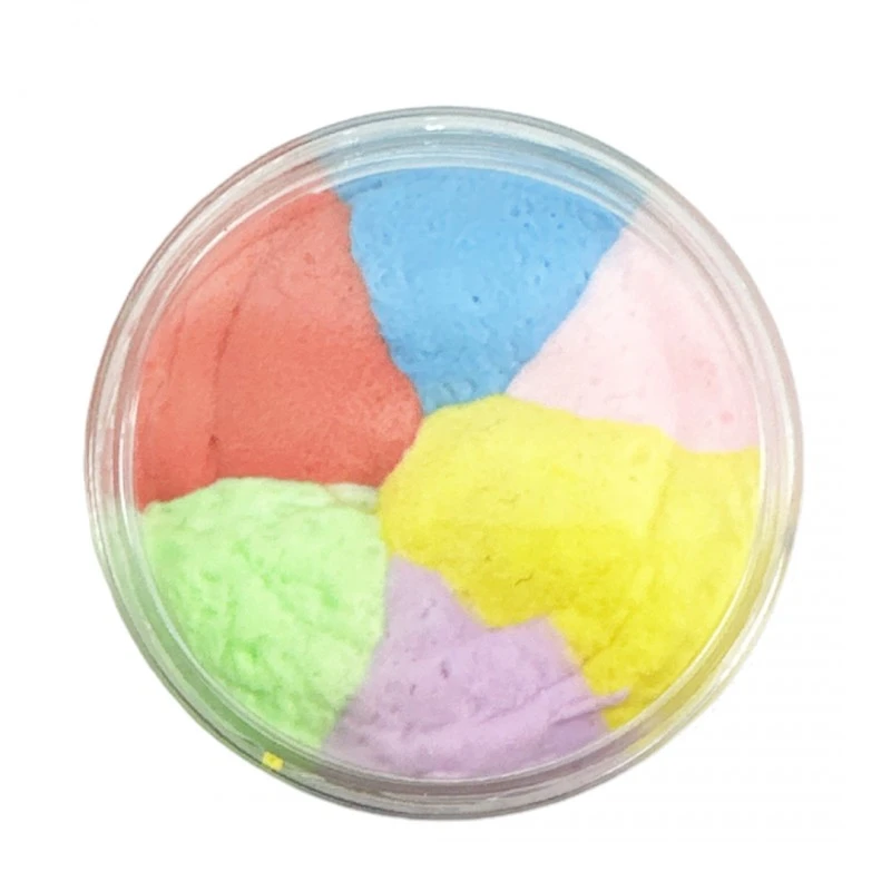 Креативна играчка Chippo Silky Pop Rainbow Doh & Slime Ball 254021, Материя мека като тесто а лека като перце, В цветовете на дъгата