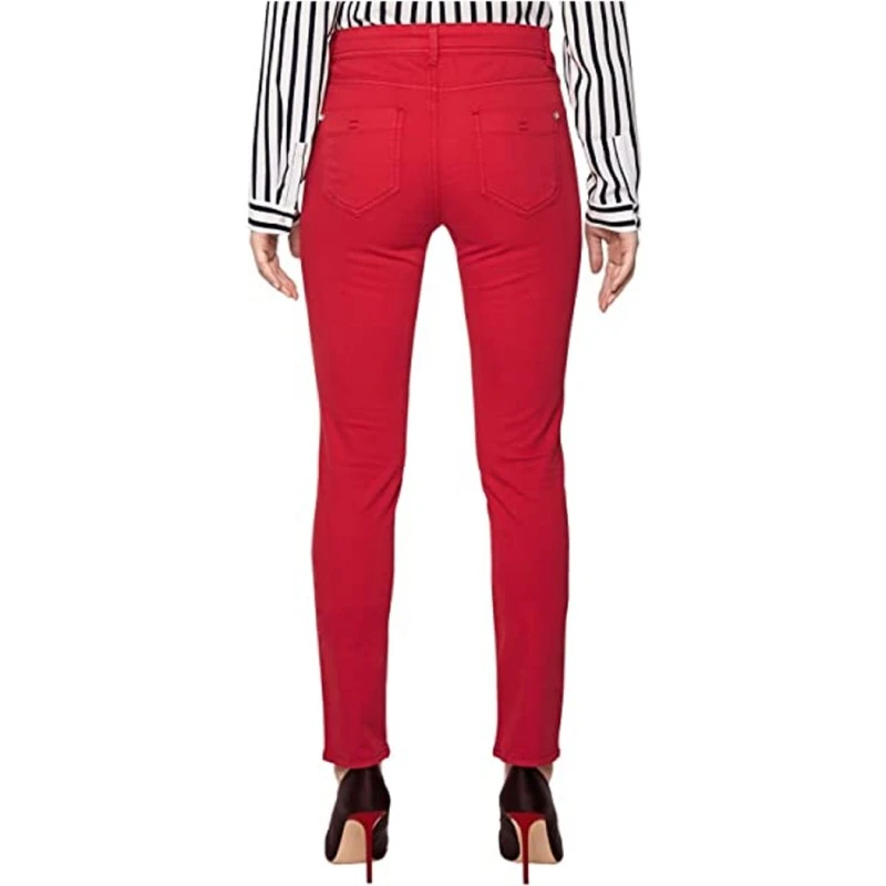 Дамски дънки s.Oliver BLACK LABEL 4059998441193 10-112, Slim, Средновисока талия, Памук, Червен,  L