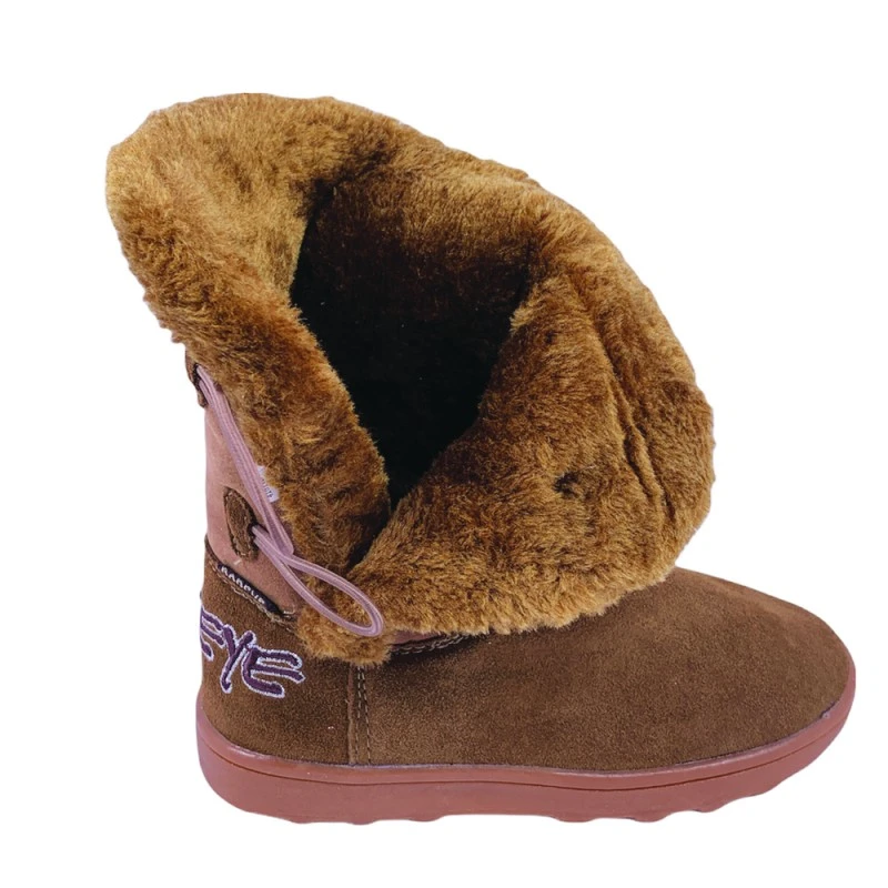 Дамски кожени боти Popeye, от естествен велур, Кафяв, 542072-1, размер: 37, 23.8см